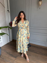 Cotton floral printed summer dress (Orchid)